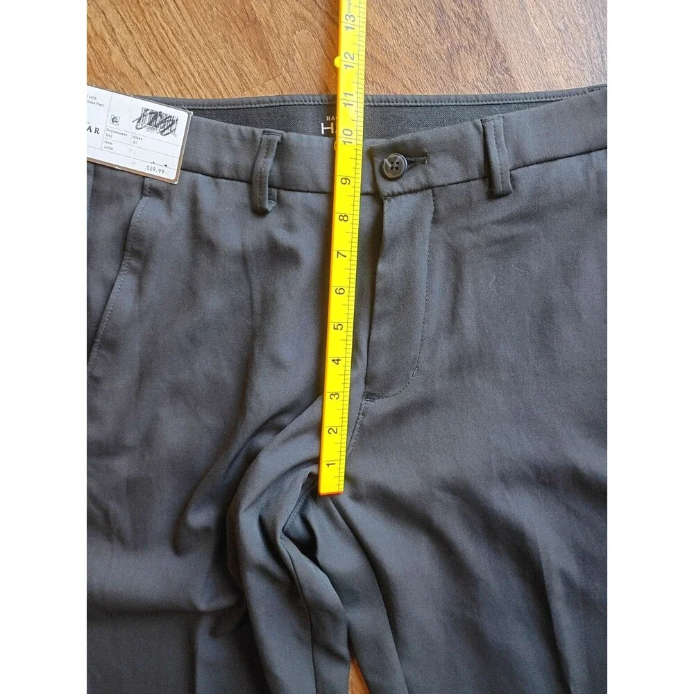 Haggar H26 Performance Dress Pants 32x32 Straight Fit Super Flex